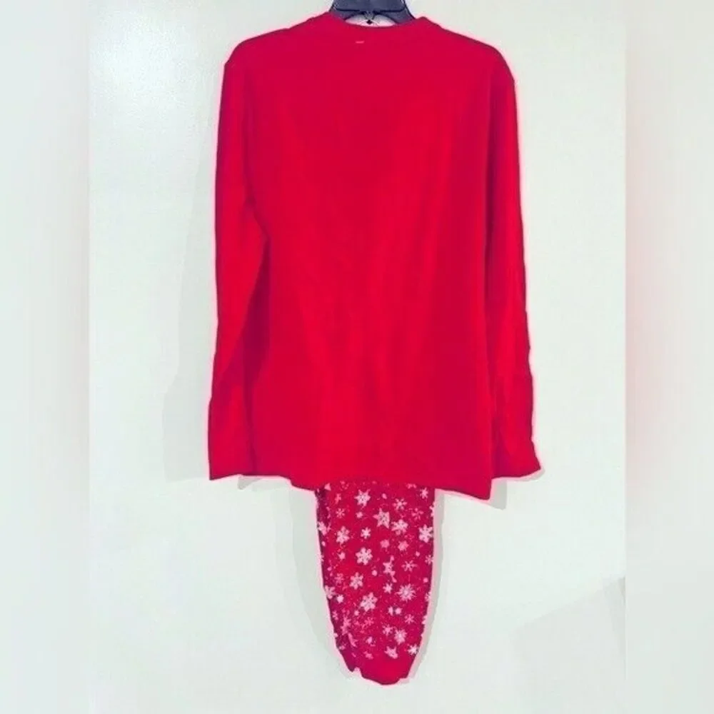 Family Pajamas Matching Kids Merry Snowflake Mix It holiday L(10-12)